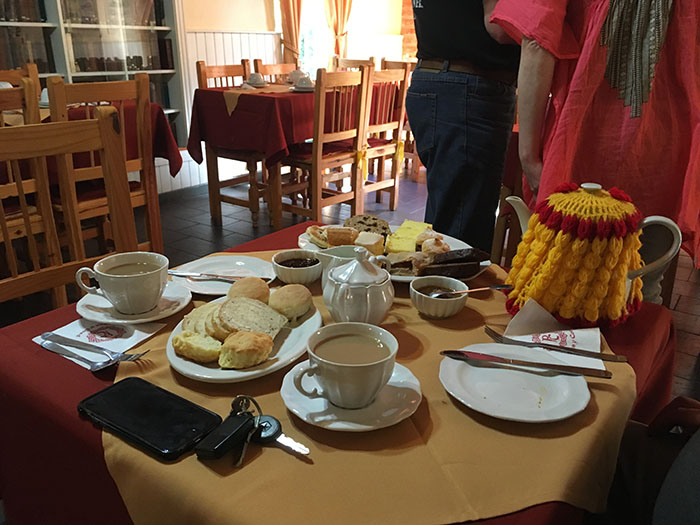 An inevitable tea at the Plas y Coed tea house